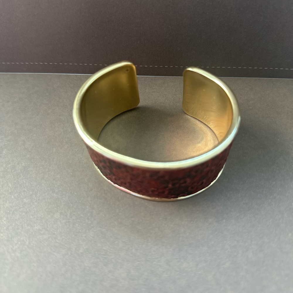 Gucci Red Python Micro Gg Upcycled Cuff - image 4